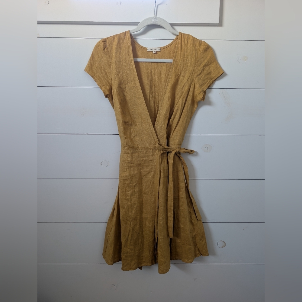 Whimsy + Row Golden Wrap Mini Dress